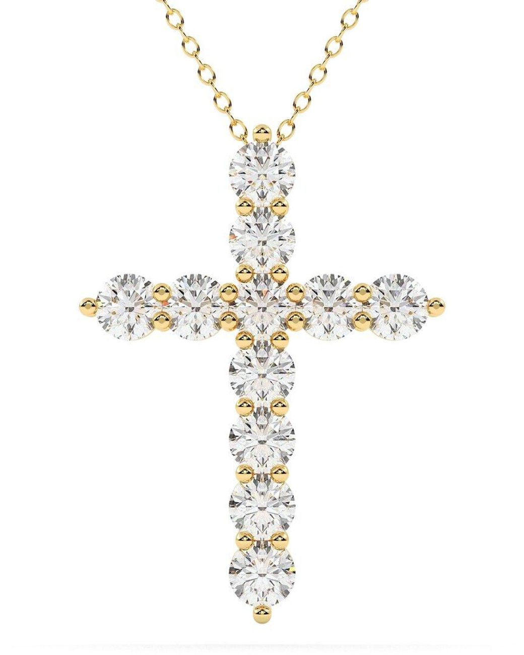 Diamond Select Cuts Metallic 14K 1.00 Ct. Tw. Diamond Pendant Necklace