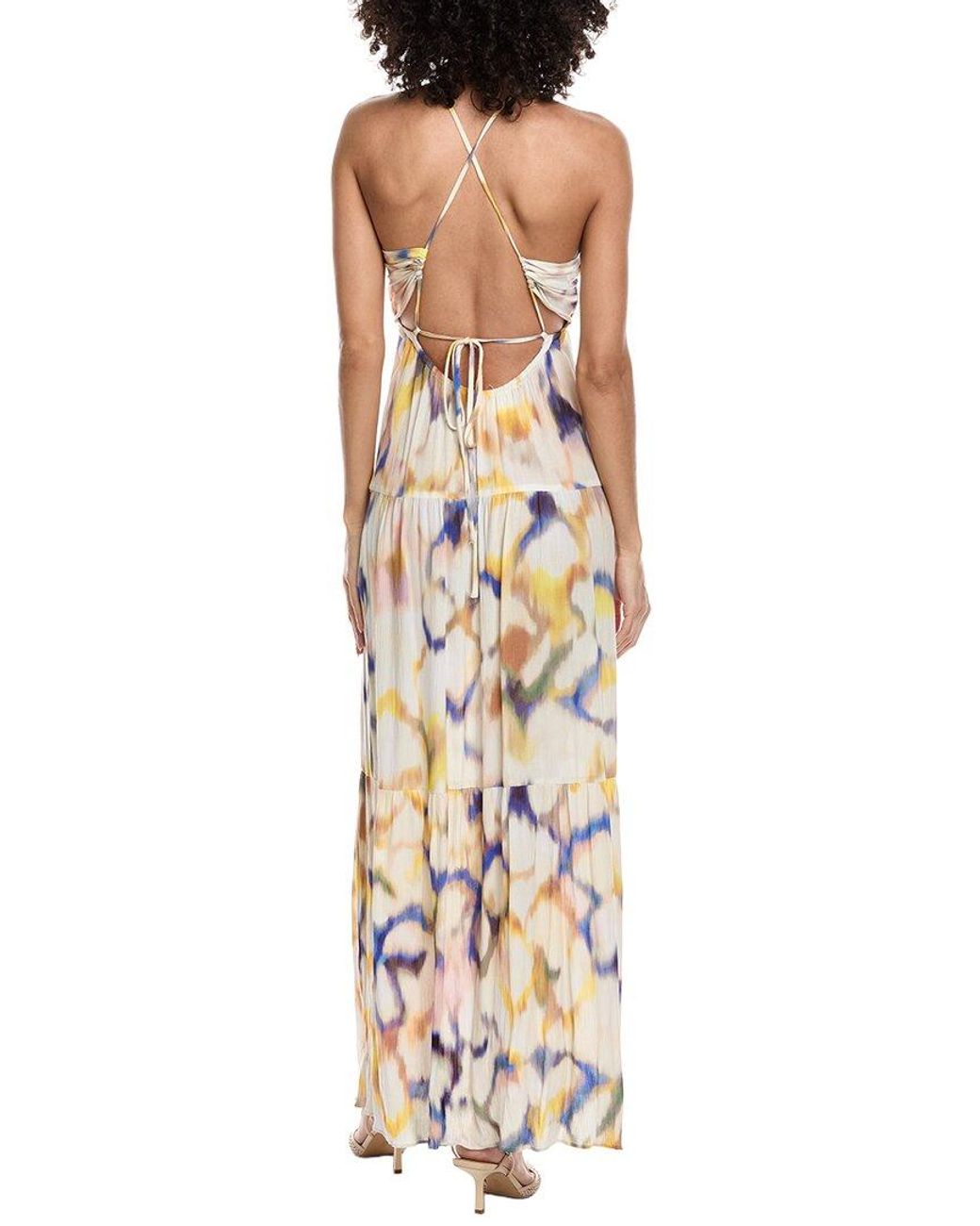Ba&sh Metallic Robe Faoya Dress