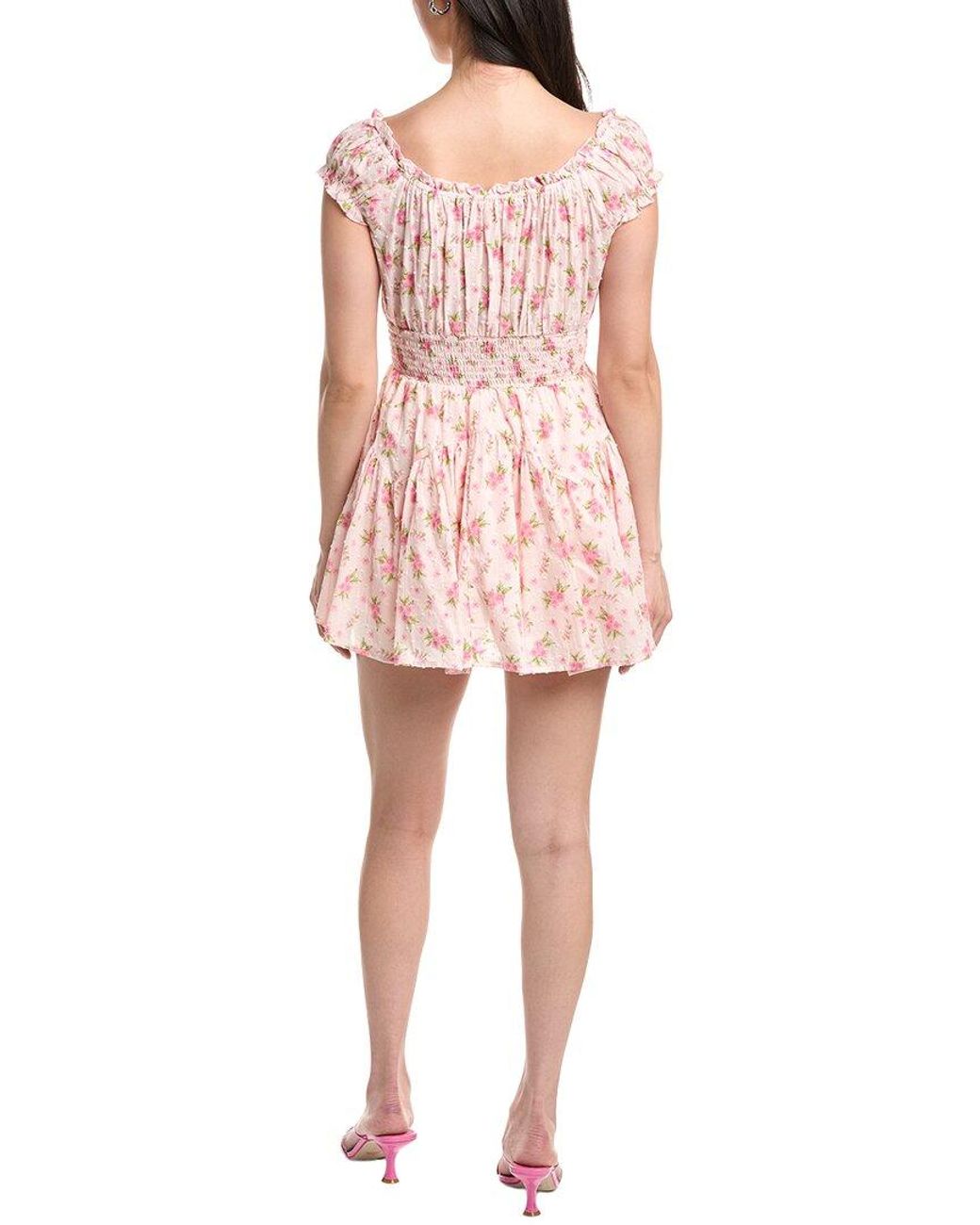 IPPONELLI Pink Short Sleeve Mini Dress