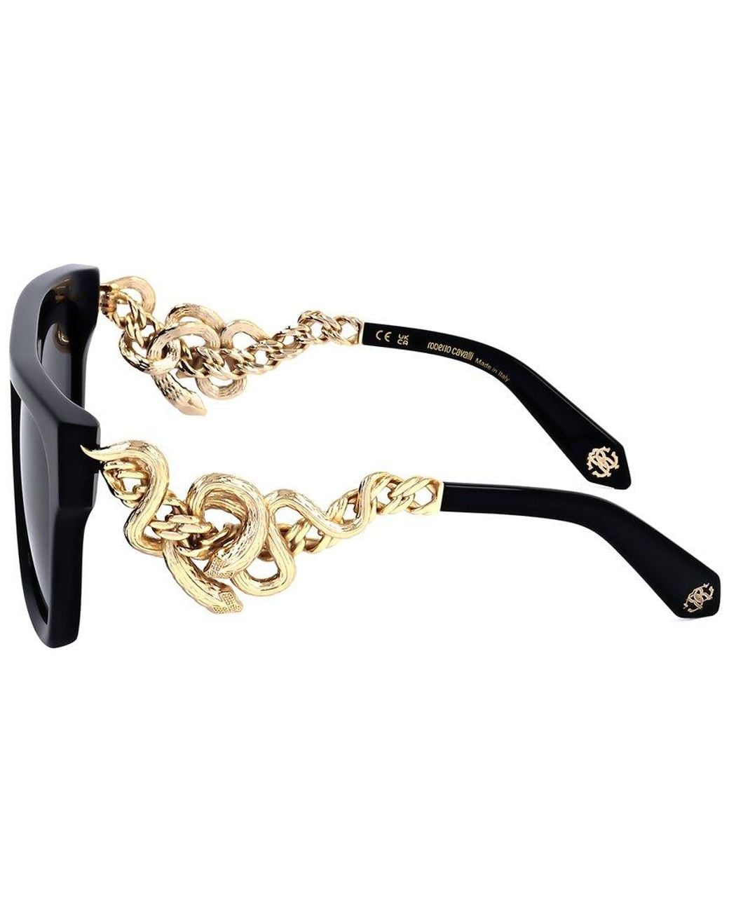 Roberto Cavalli Black 57Mm Sunglasses
