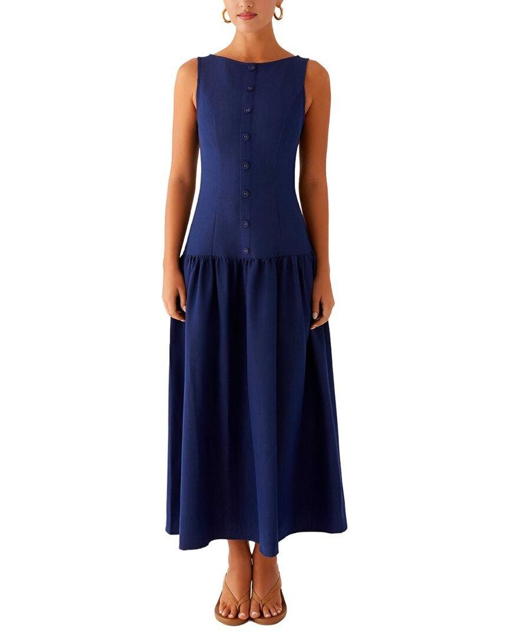 LOEY Blue Midi Dress