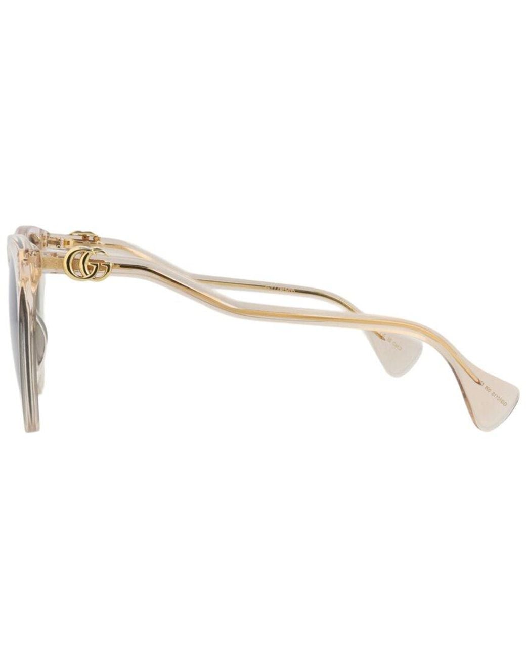 Gucci White Gg1011S 57Mm Sunglasses