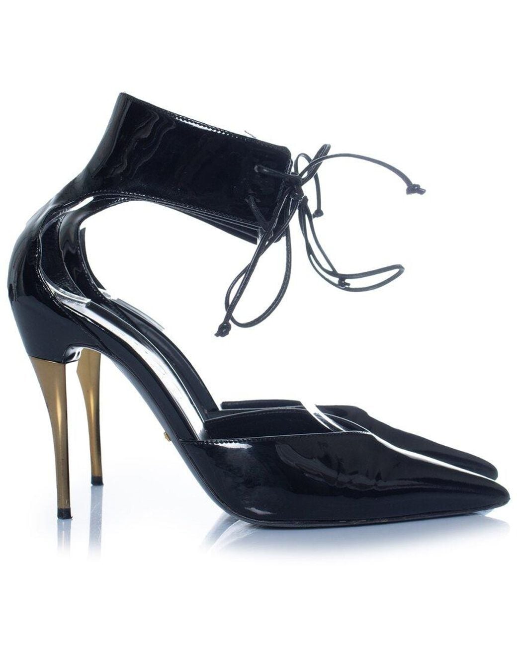 Gucci Blue Patent Calf Leather Miranda Pump (Authentic Pre-Loved)