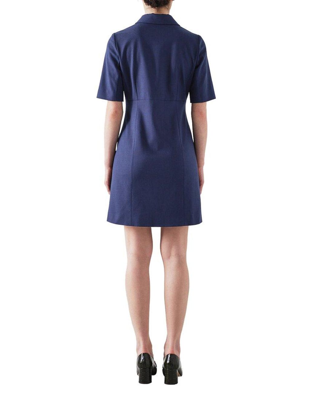 L.K.Bennett Blue Kennedy Dress