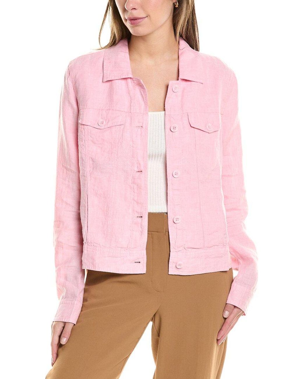 Tommy Bahama Two Palms Palmbray Clean Linen Jacket in Pink | Lyst