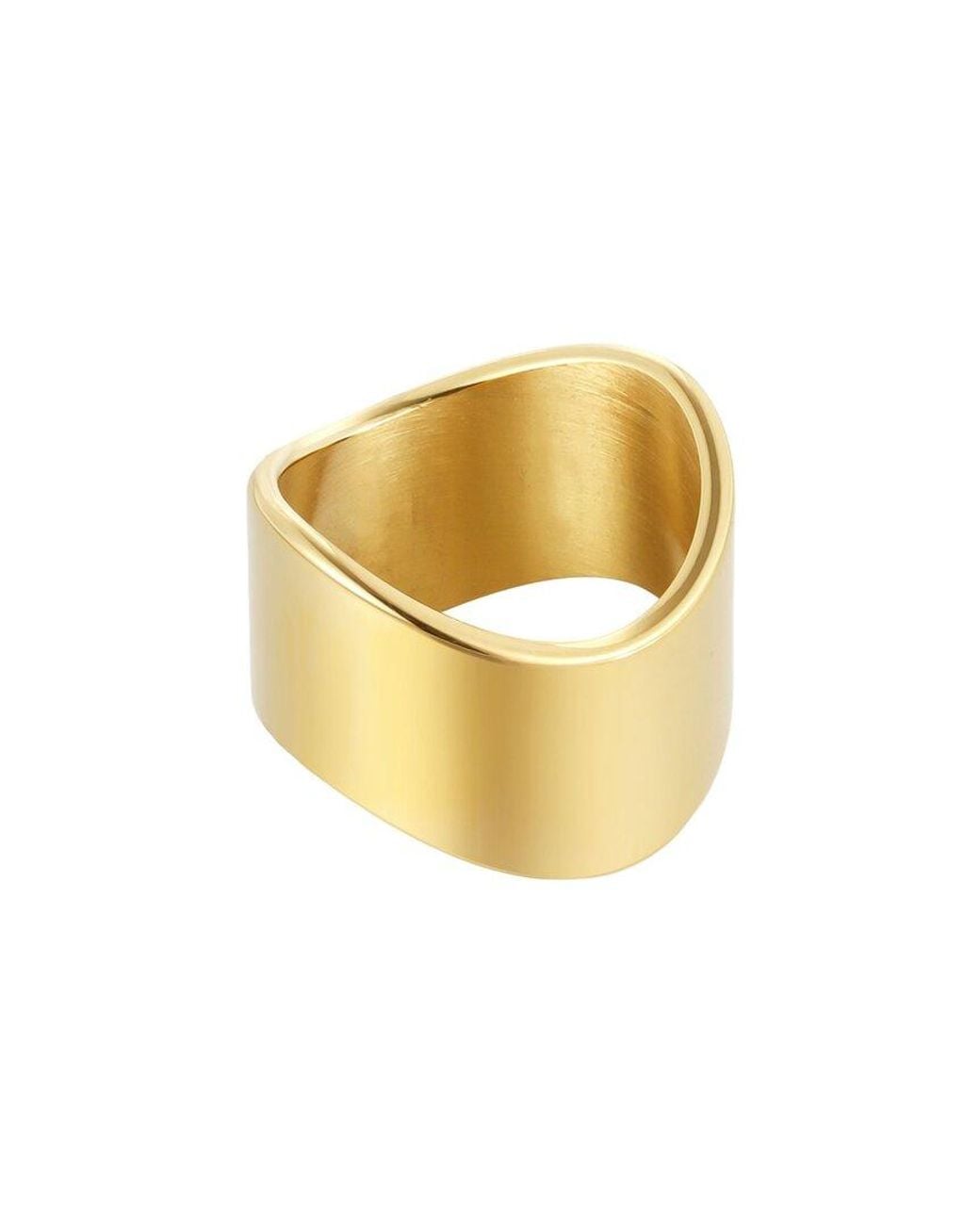 Adornia Metallic 18K Plated Stainless Steel Ring