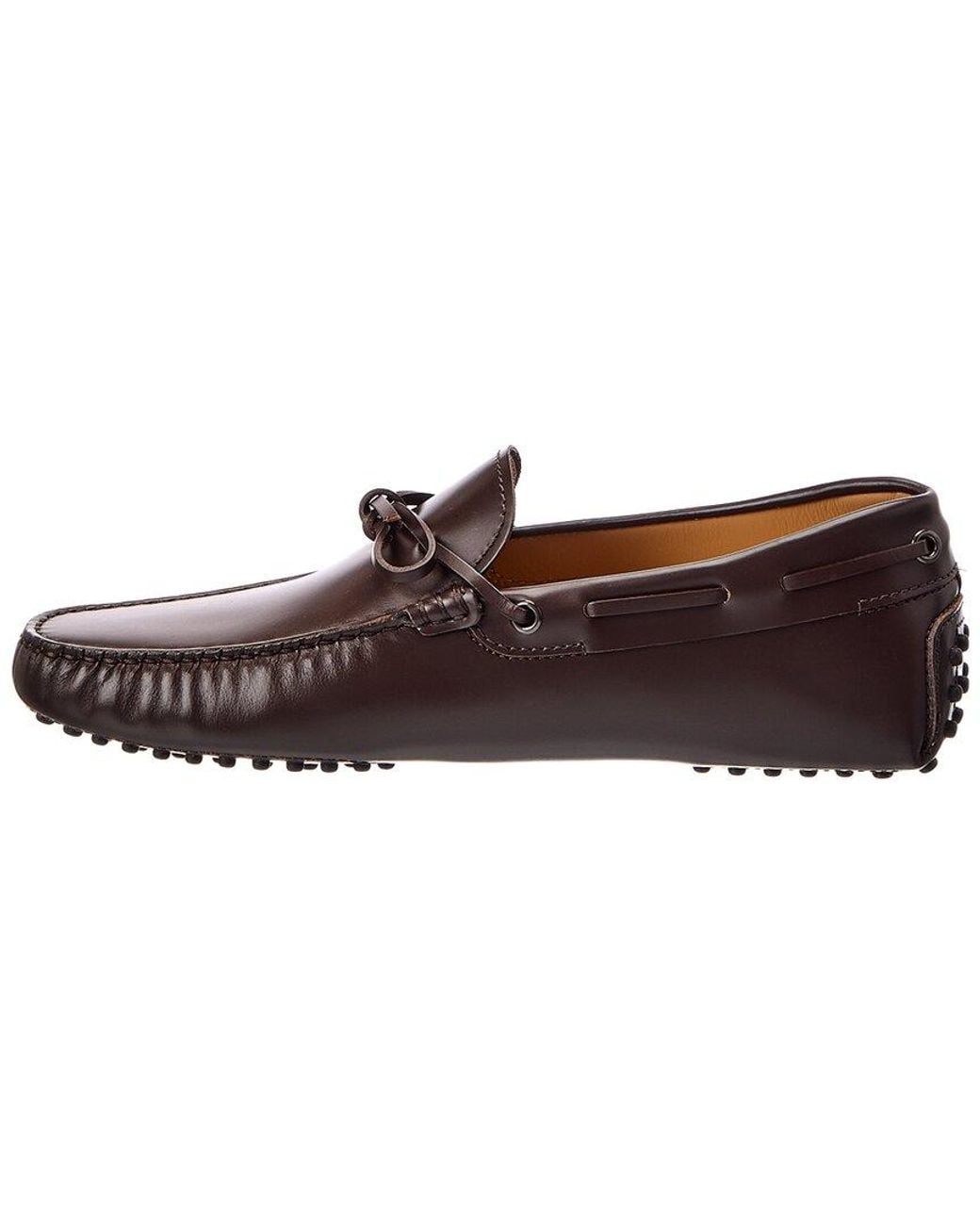 Tod's Brown Leather Driver for men