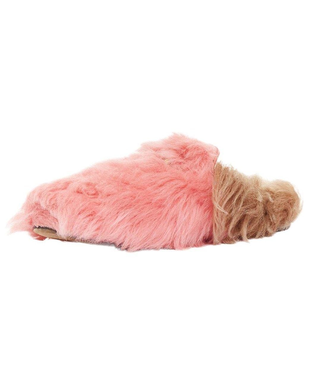 Gucci Pink Fur Princetown Horsebit Mule (Authentic Pre-Loved)