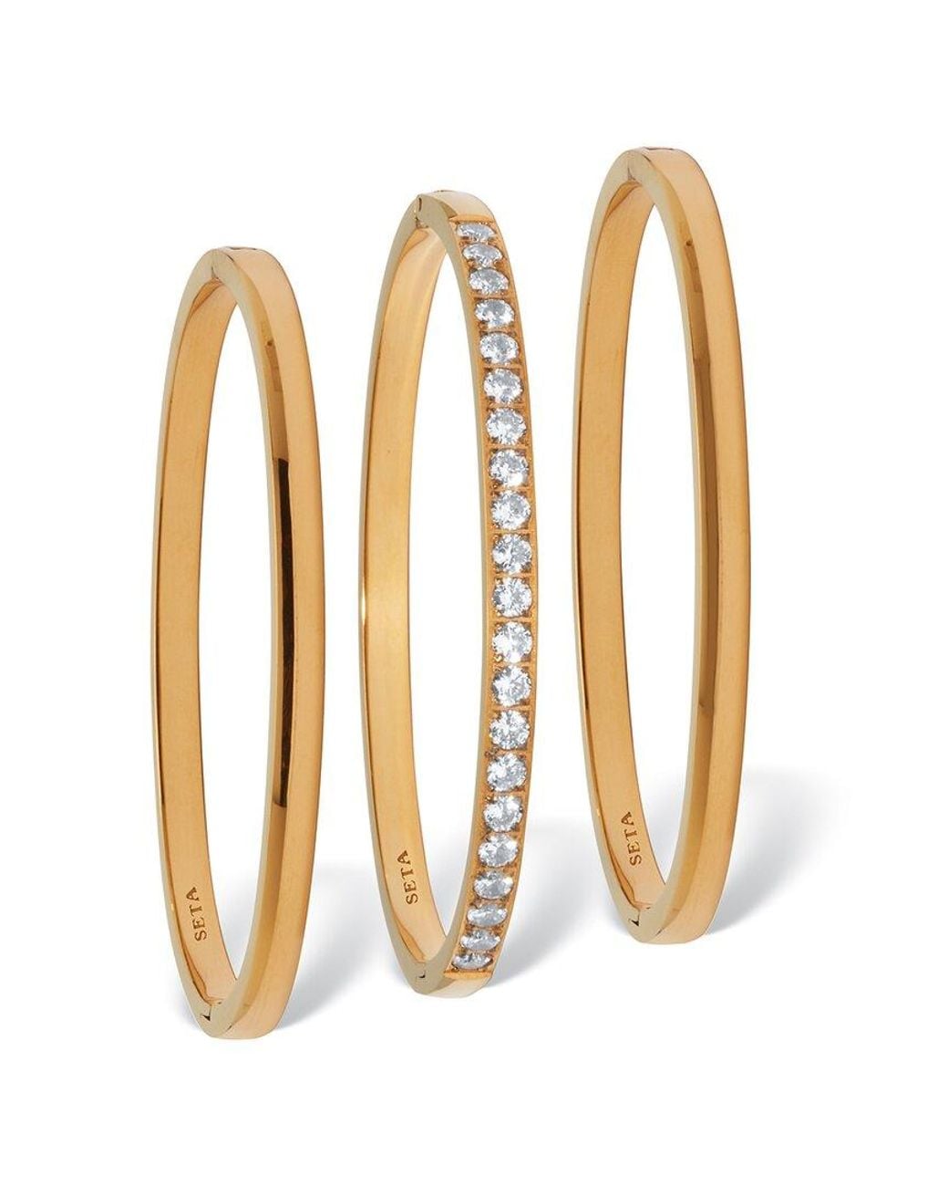 Palmbeach Jewelry Metallic Plated Stainless Steel Crystal Bracelet