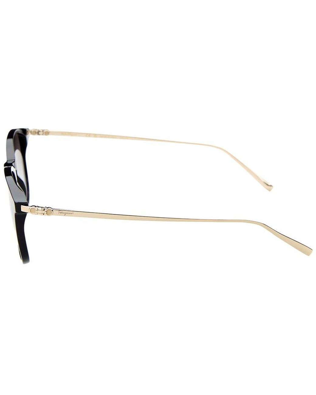 Ferragamo Brown 53Mm Sunglasses