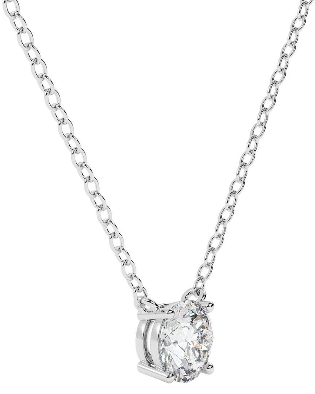 Diamond Select Cuts Metallic 14K 0.50 Ct. Tw. Diamond Pendant Necklace