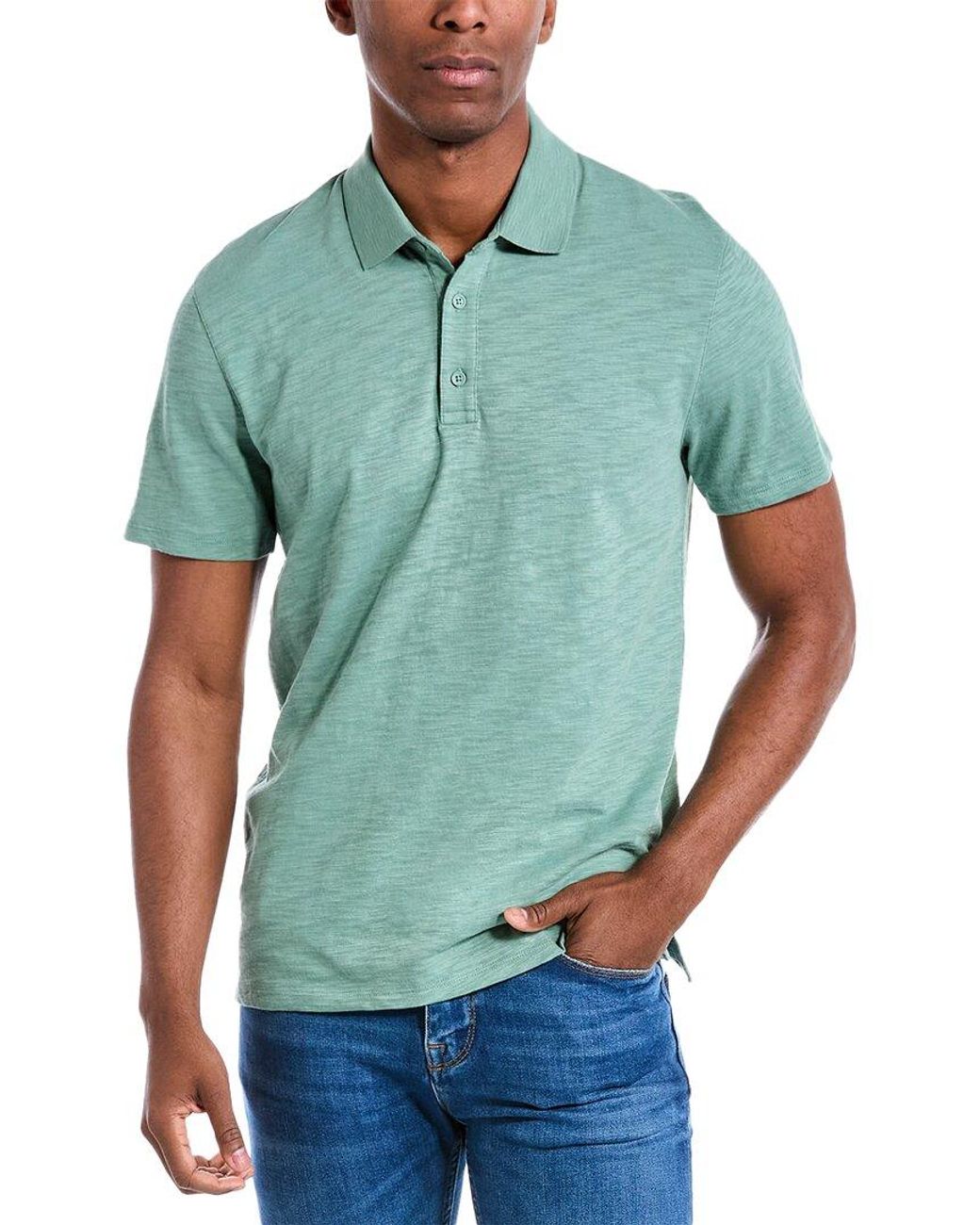 Vince Slub Polo Shirt in Green for Men | Lyst Canada
