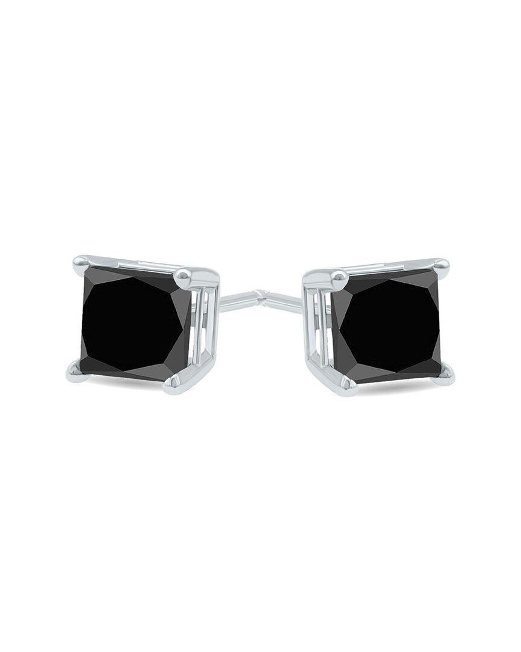 Diamond Select Cuts Black 14K 2.00 Ct. Tw. Diamond Earrings