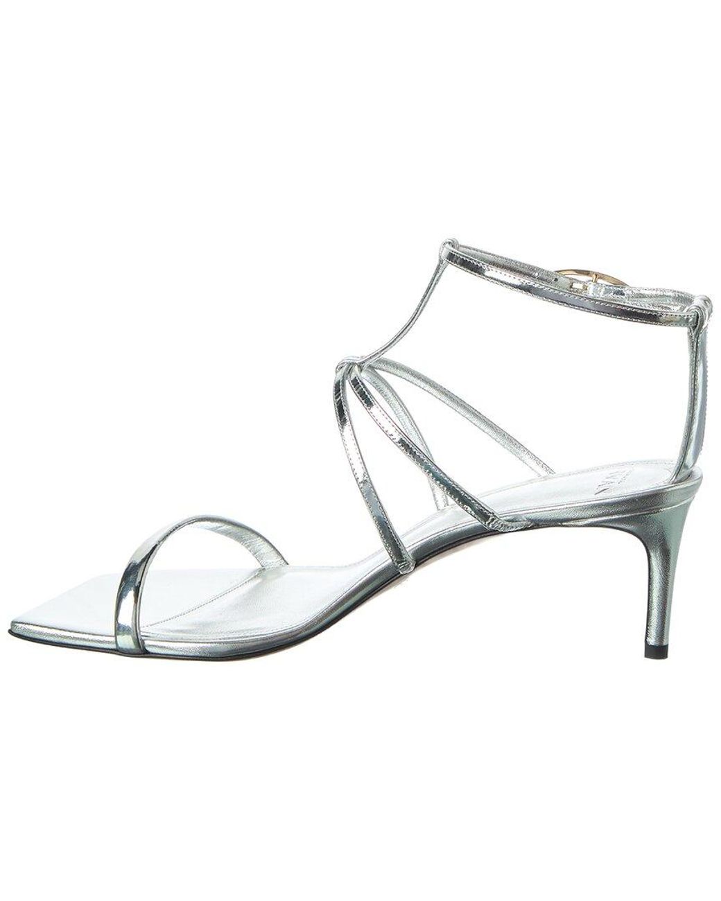 Alexandre Birman Metallic Phoebe 60 Leather Sandal