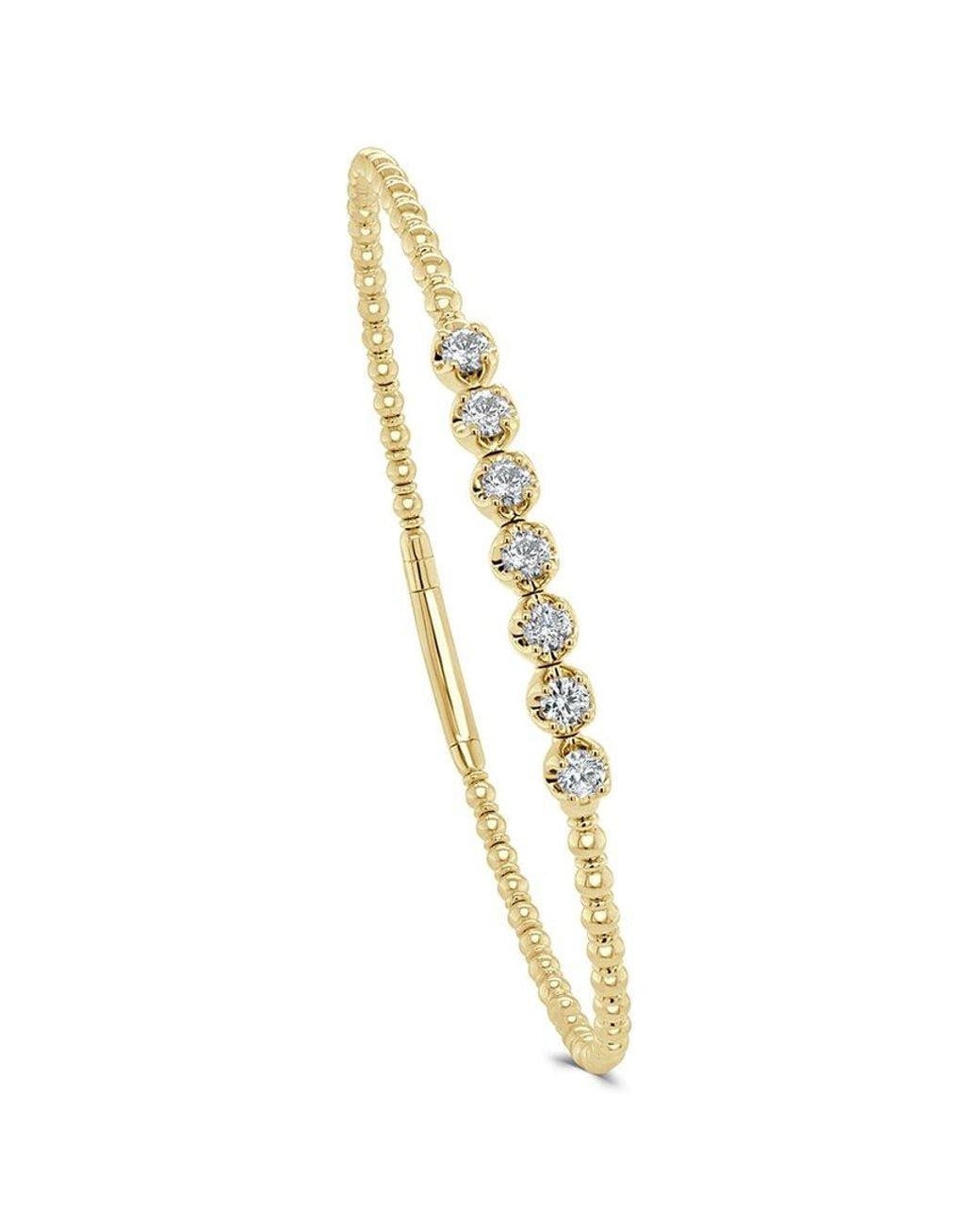 Sabrina Designs Metallic 14k 0.56 Ct. Tw. Diamond Bangle Bracelet