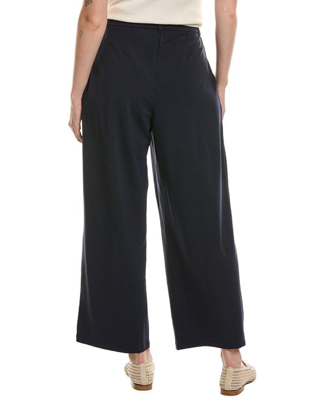 Eileen Fisher Black Petite High-Waisted Pant