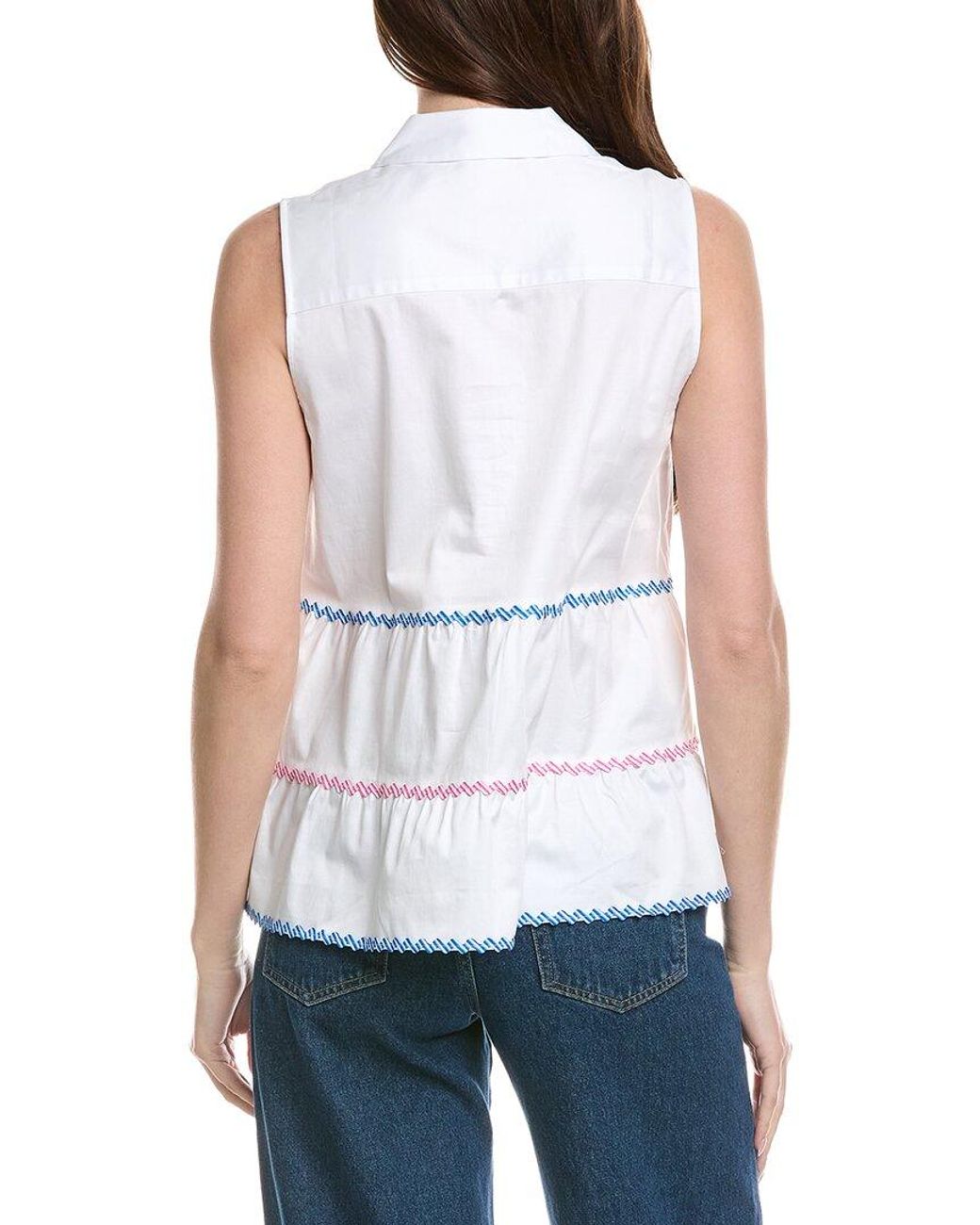 Lilly Pulitzer White Breah Blouse