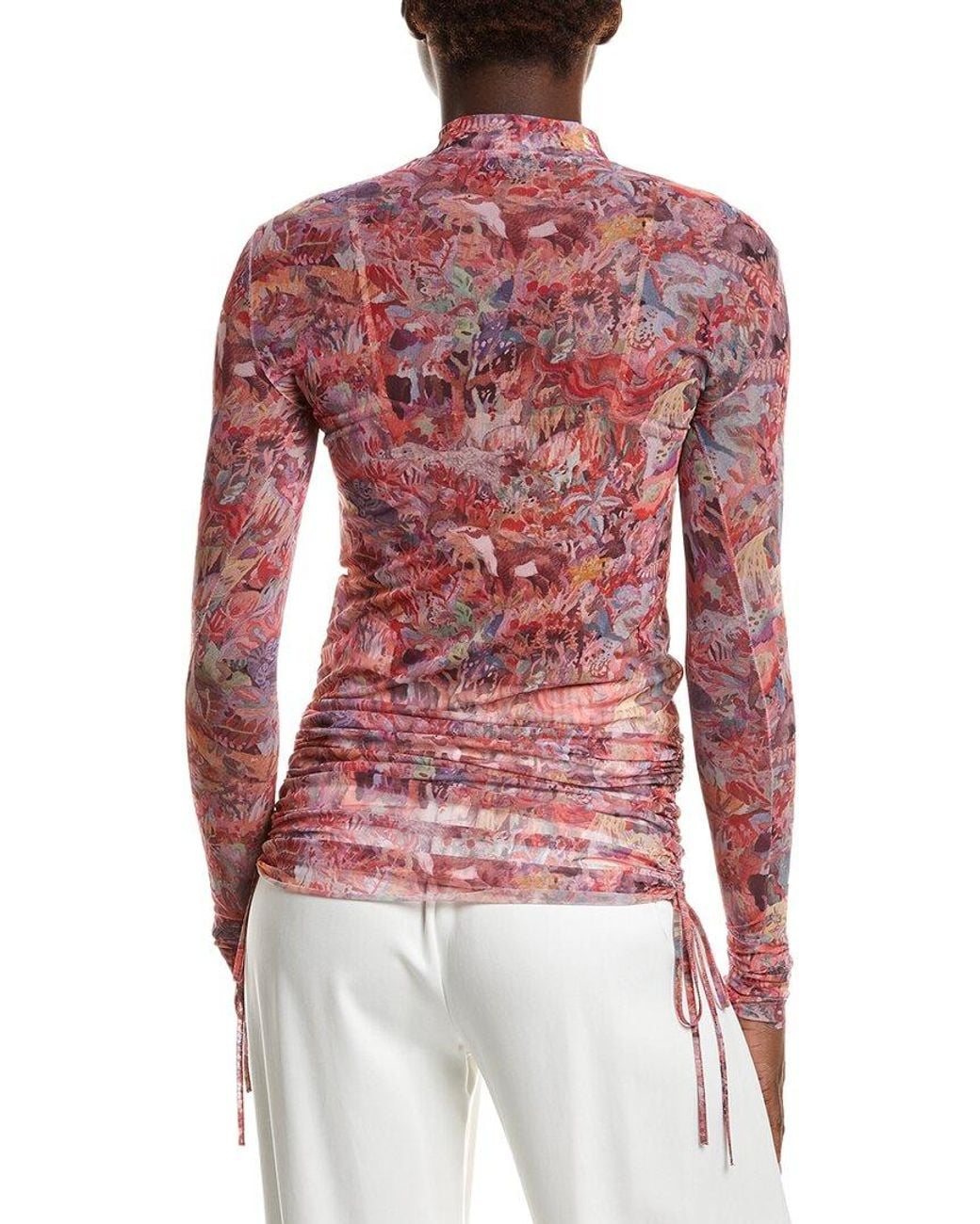 Max Mara Red Max & Co Rafia Mesh Top