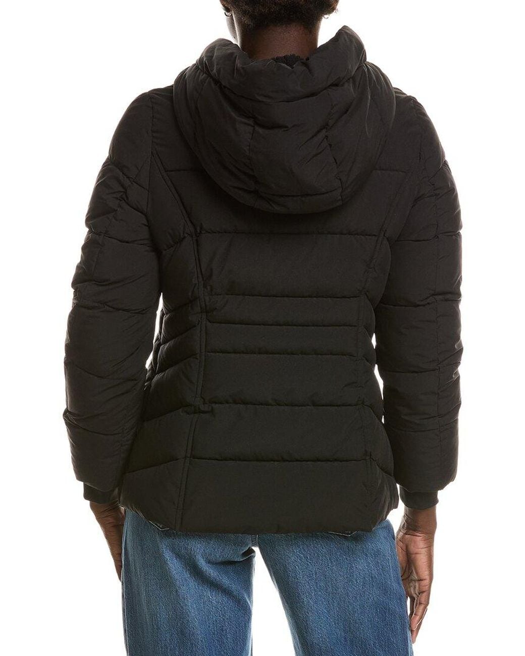 Laundry Black By Shelli Segal Stretch Fabric Coat