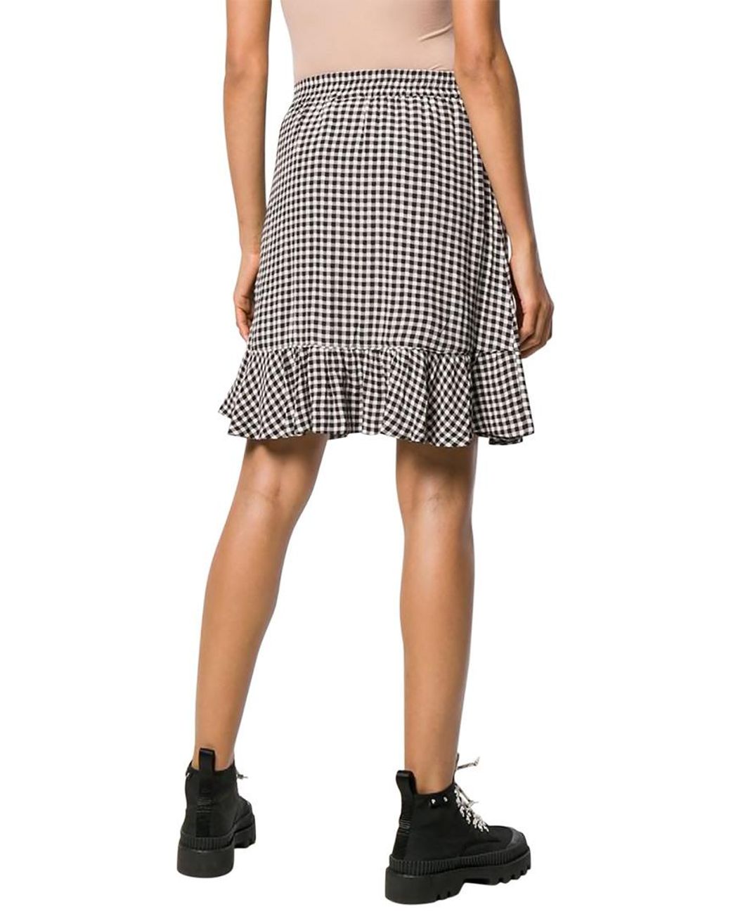 colored wrap mini skirt