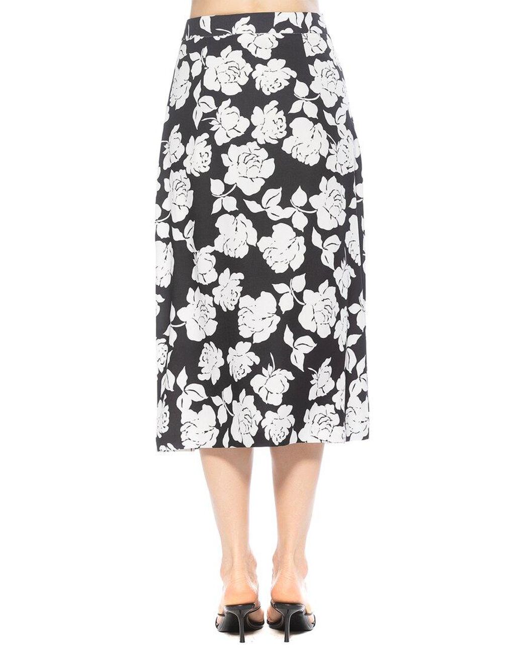 Alexia Admor White Zephyr Midi Skirt