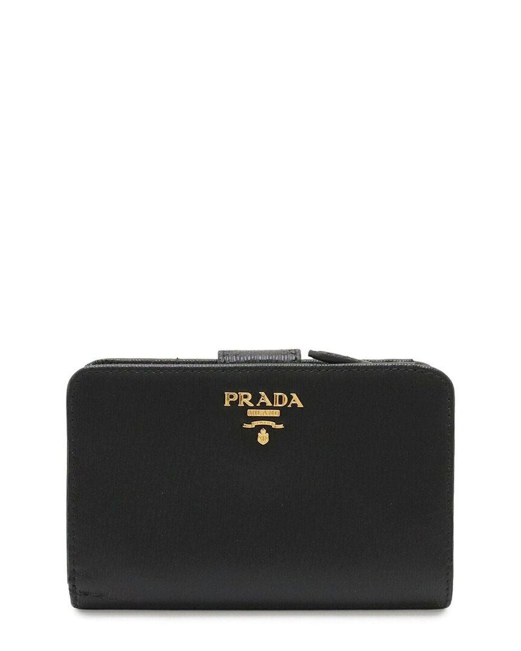 Prada Black Vitello Move Bifold Wallet (Authentic Pre-Loved)