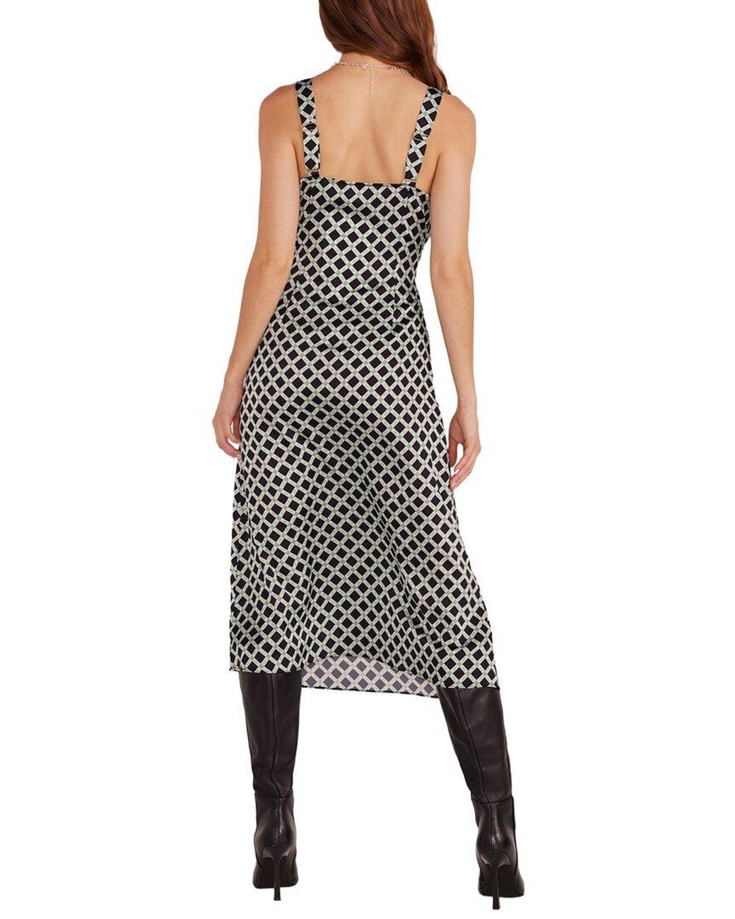 MINKPINK Multicolor Nova Bias Slip Midi Dress