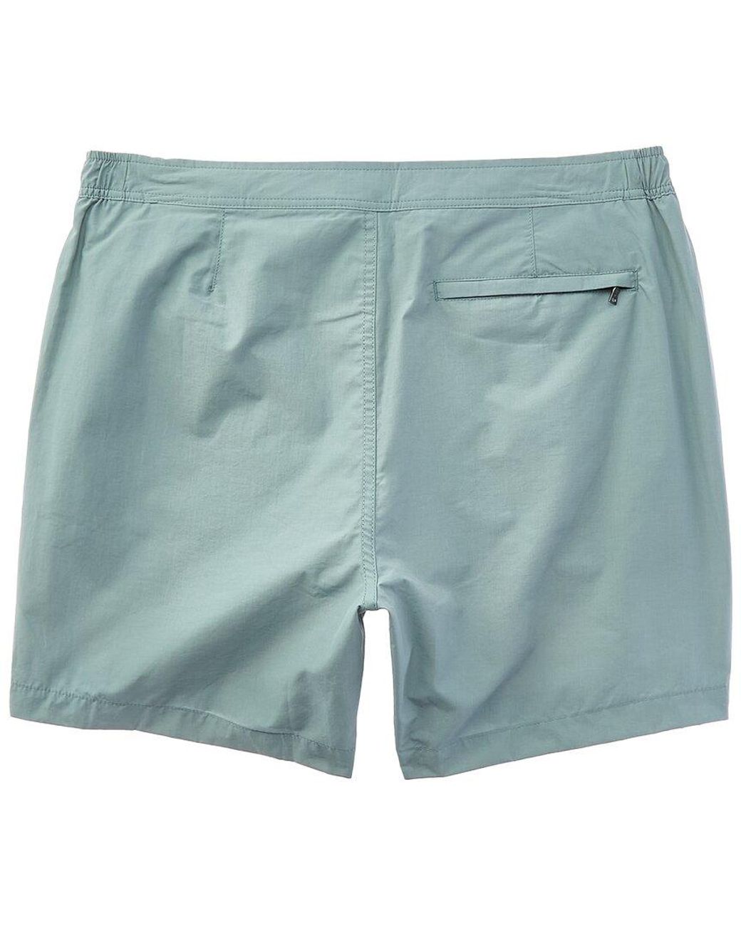 Onia Blue Calder Side Elastic Swim Trunk for men