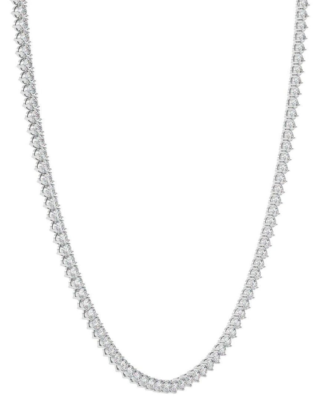 Diamond Select Cuts White 14K 10.00 Ct. Tw. Diamond Pendant Necklace