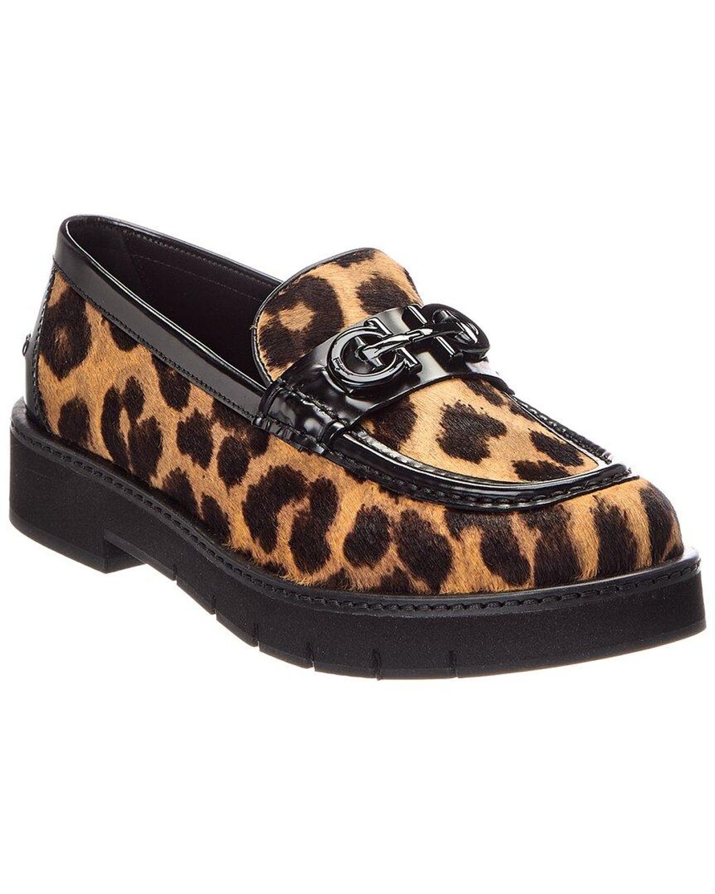 Ferragamo Brown Ofelia Lugpy Leather Loafer