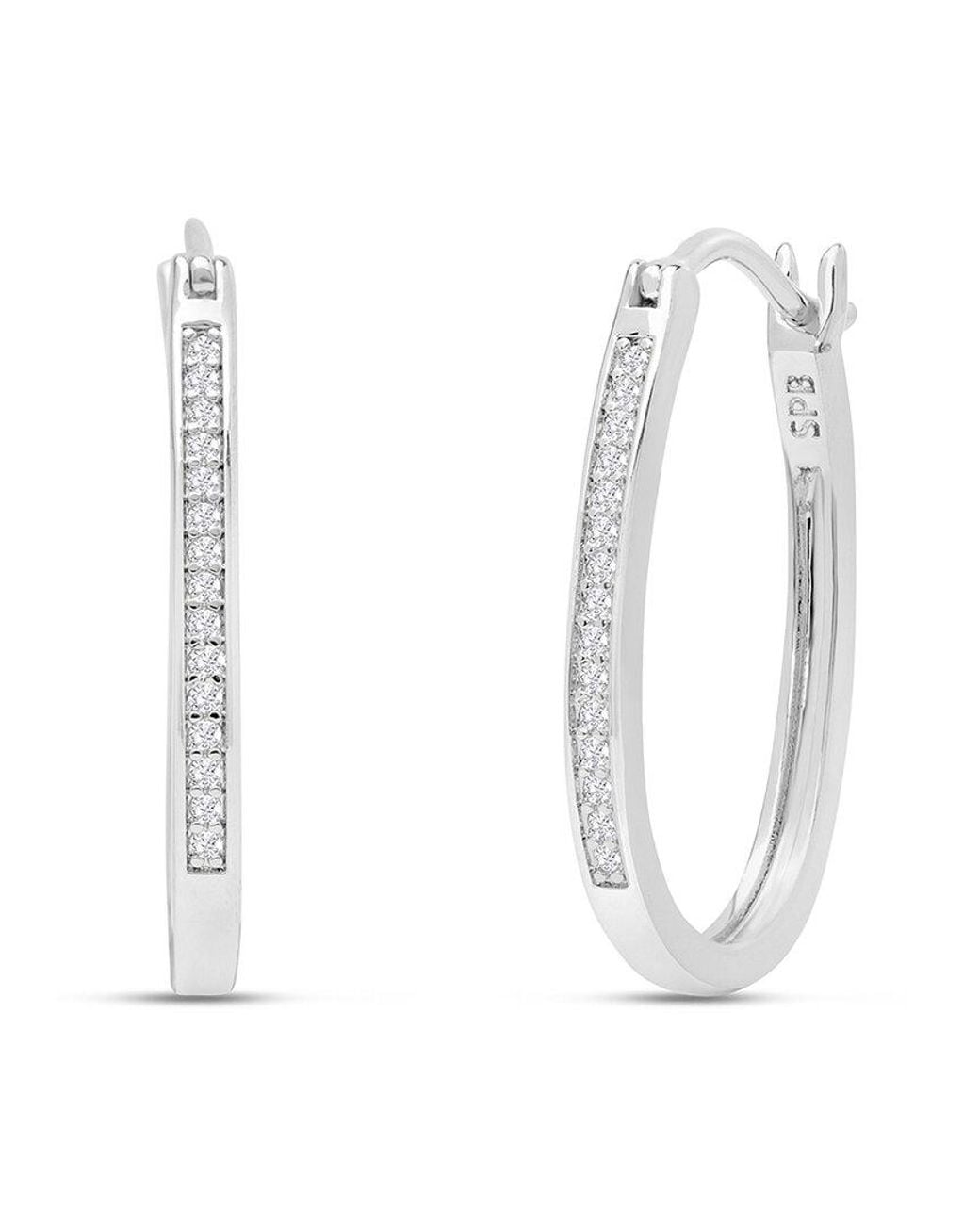 Jaclyn Smith White Platinum Plated 0.25 Ct. Tw. Lab-Grown Moissanite Earrings