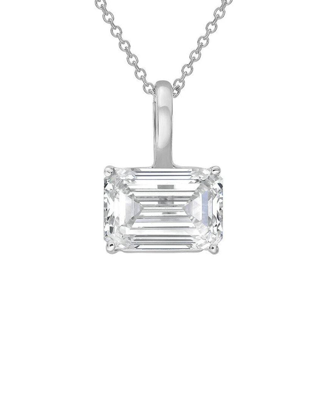 Diana M White 14K 3.00 Ct. Tw. Lab-Grown Diamond Solitaire Pendant