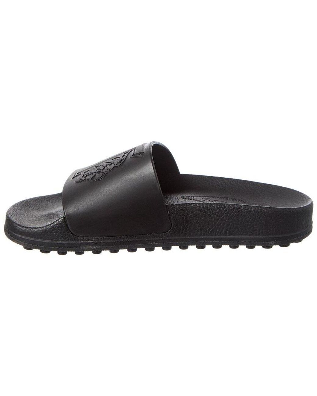 Tod's Black Gomma Rubber Slide