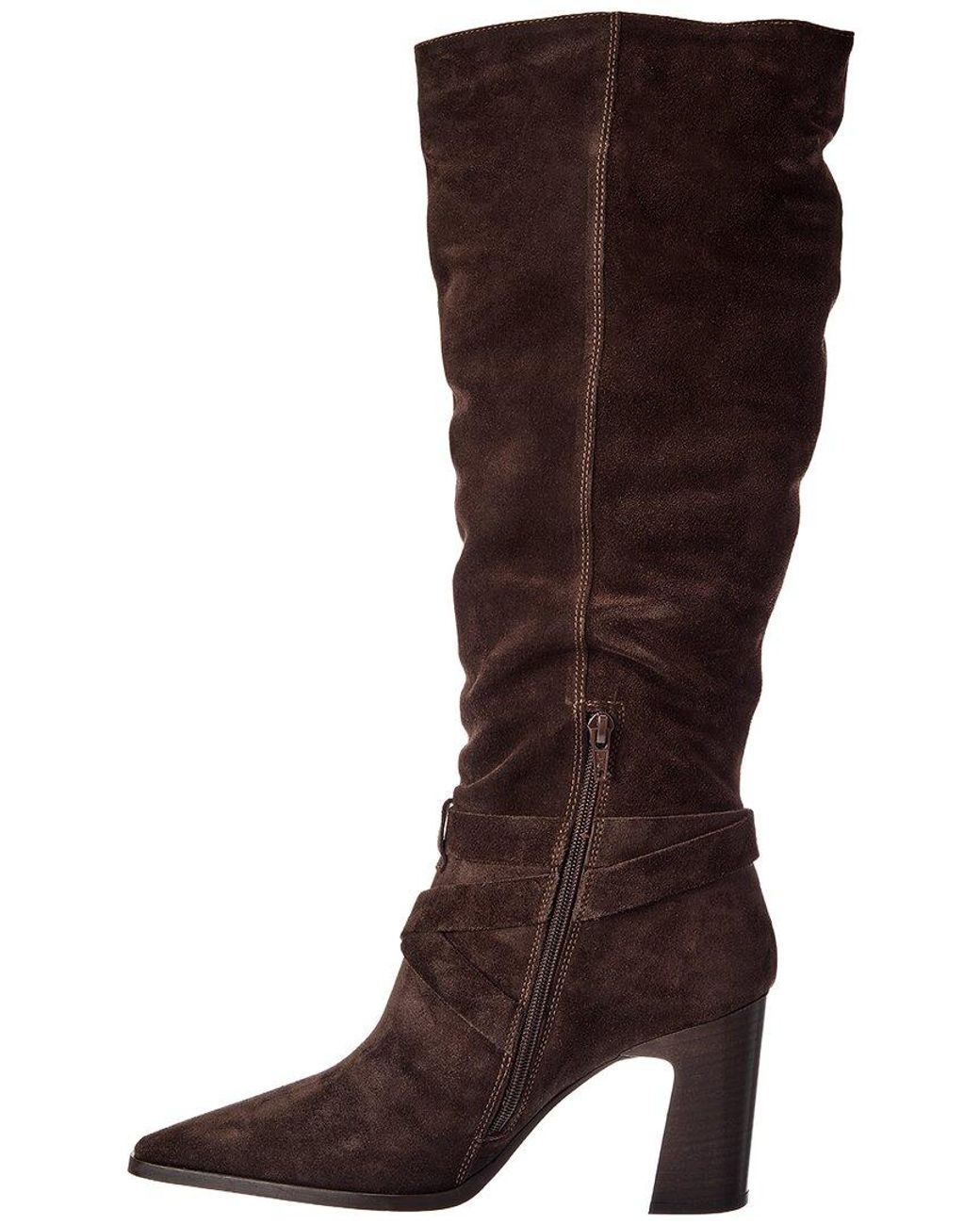 Dune Brown Solanna Suede Boot