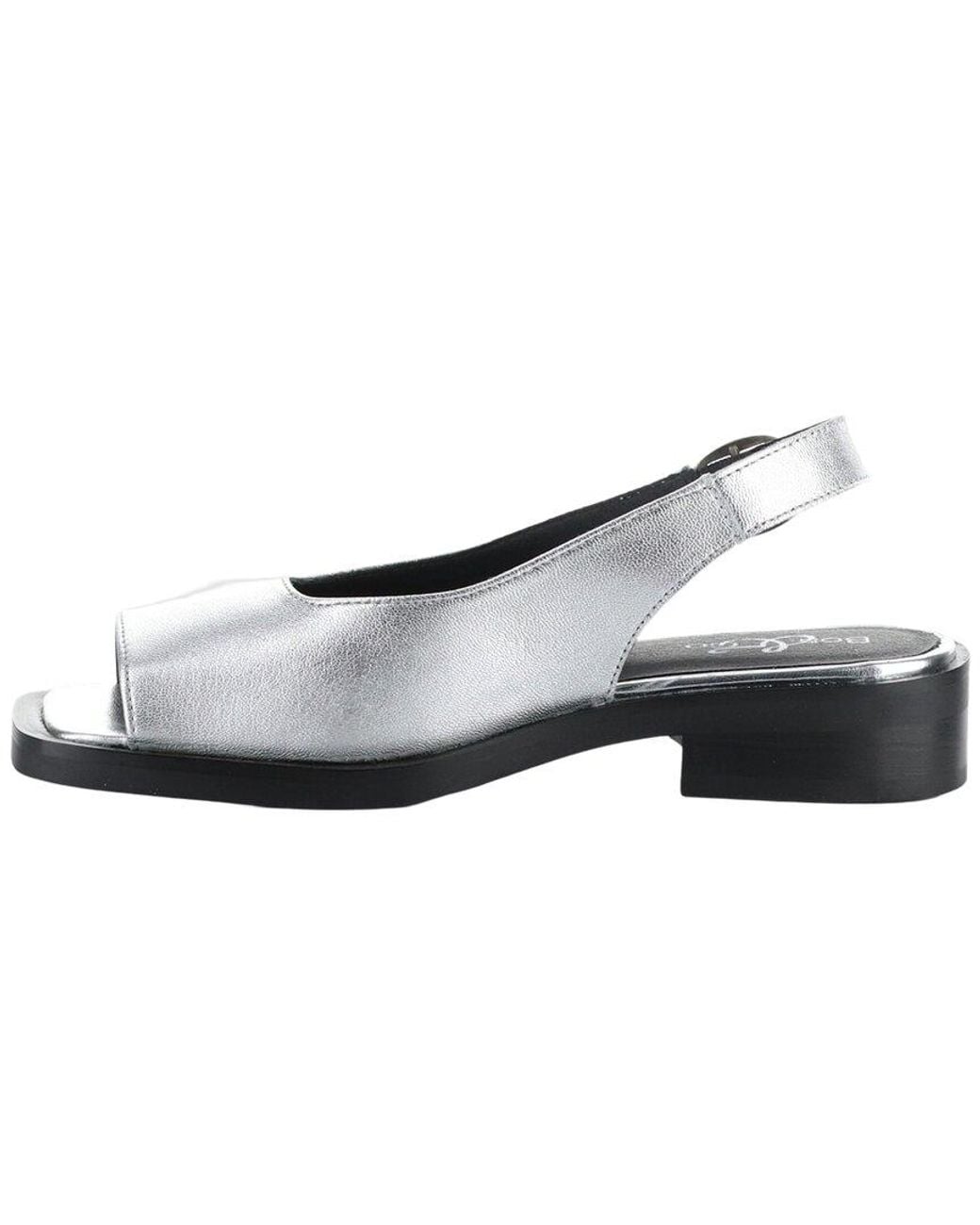 Bos. & Co. Bos. & Co. Elena Metallic Leather Sandal