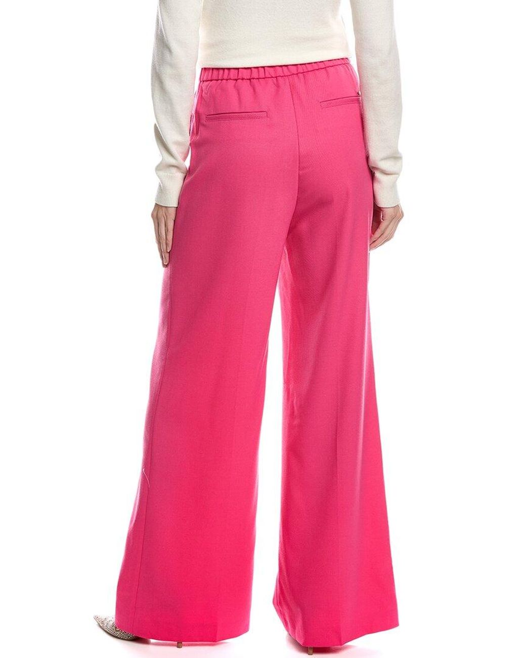 Boss Pink Tunipa Wool-Blend Trouser