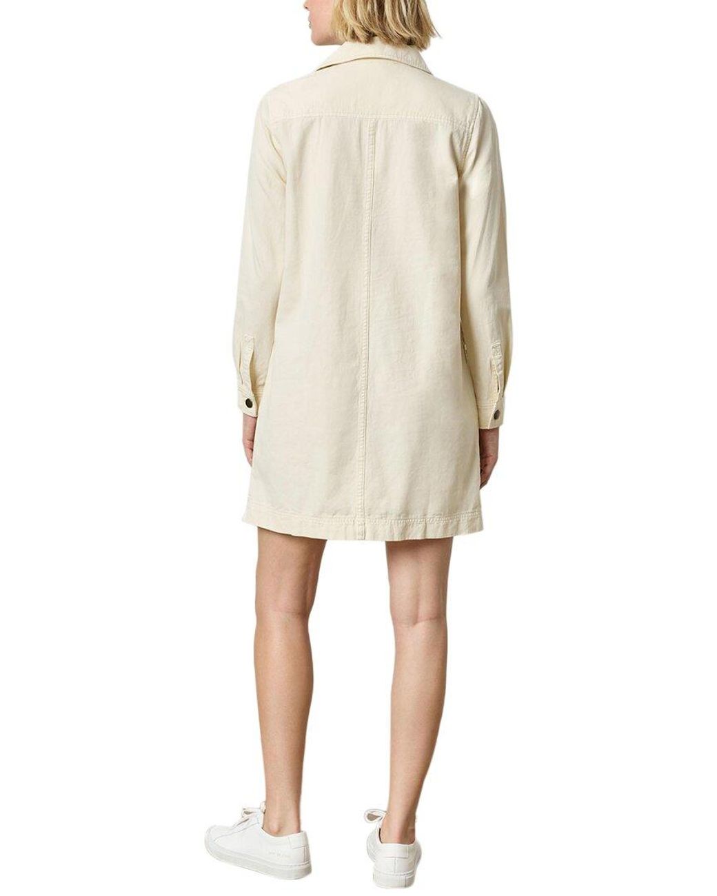 Lilla P White Split Neck Collared Dress