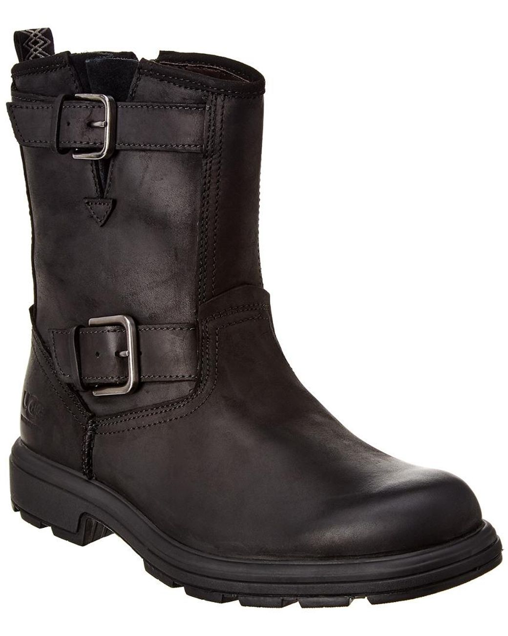 UGG Biltmore Moto Leather Boot in Black for Men Save 17
