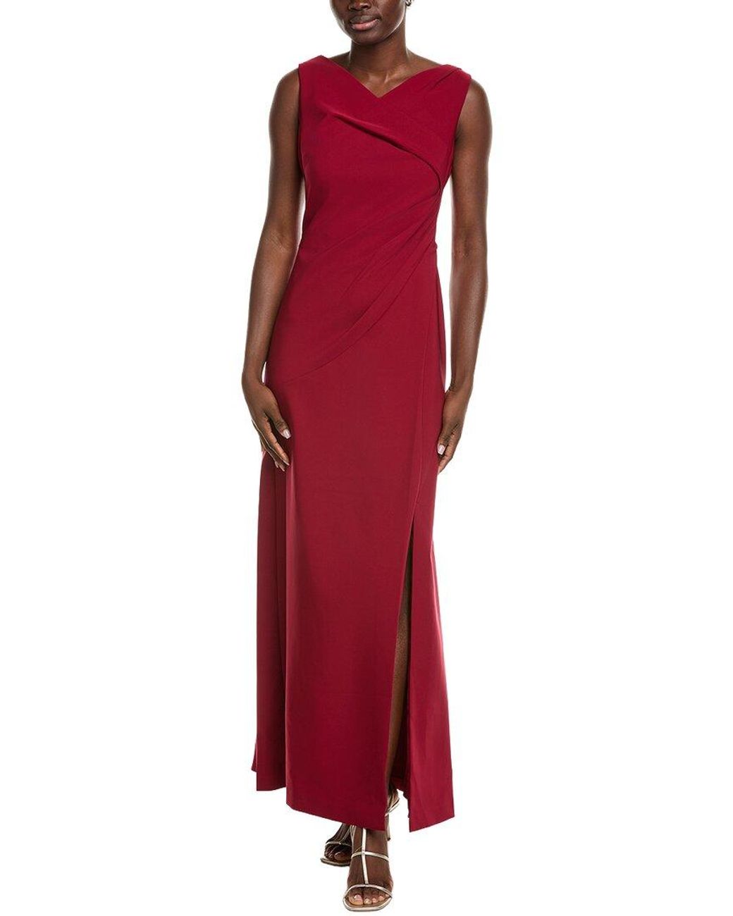 Kay Unger Red Nicolette Gown