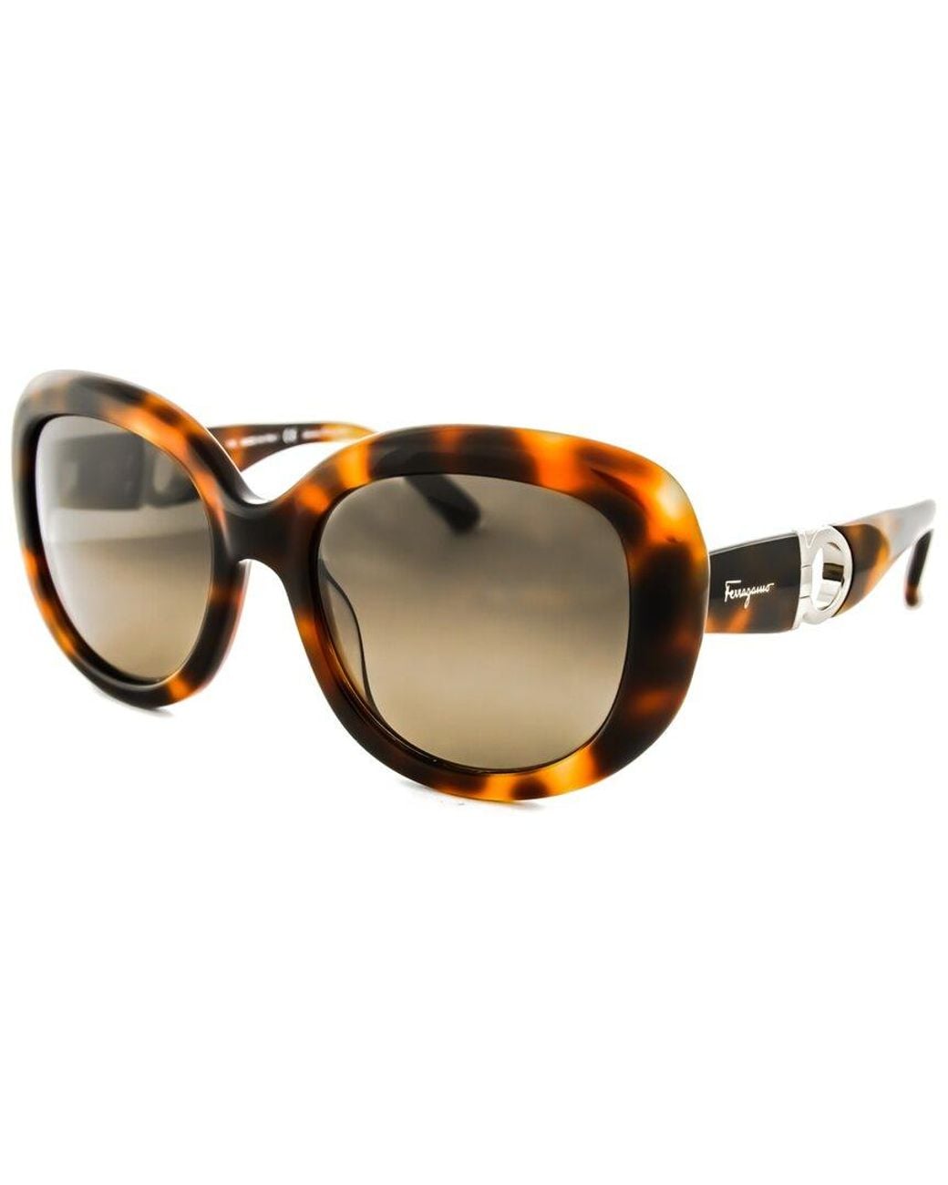 Ferragamo Brown Sf727s 214 Sunglasses