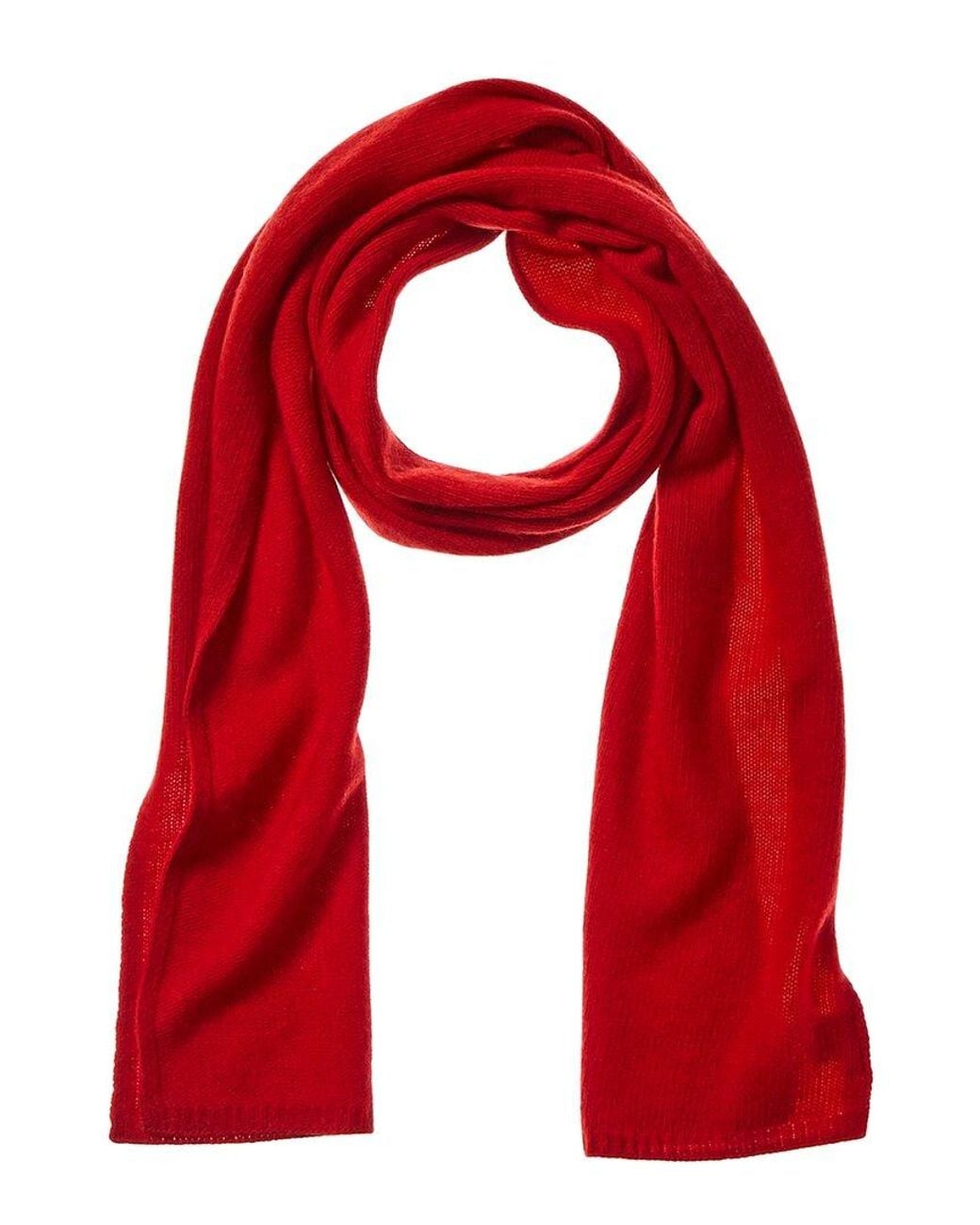 Portolano Red 100% Cashmere Scarf for men