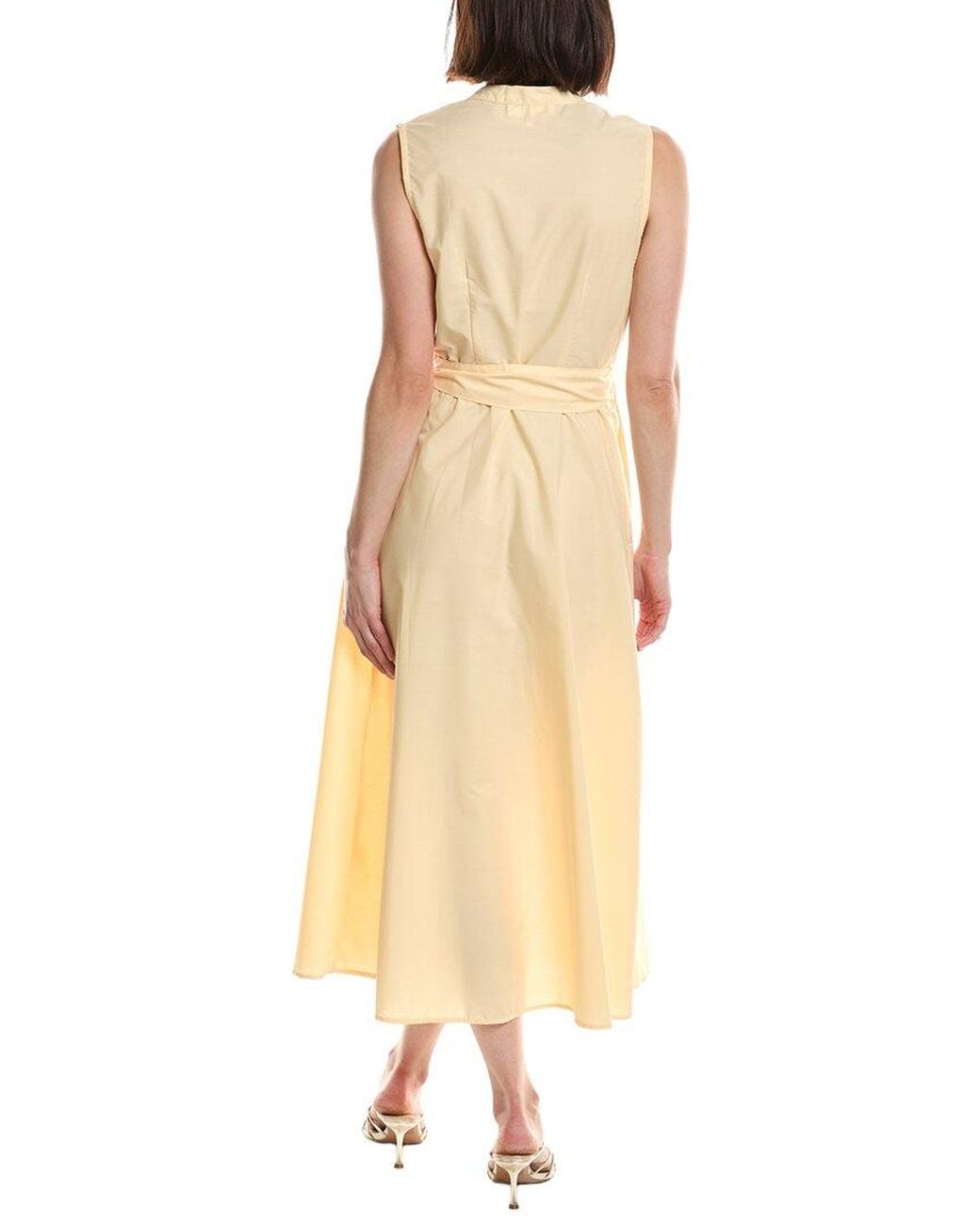 HL Affair Natural Sleeveless Midi Dress
