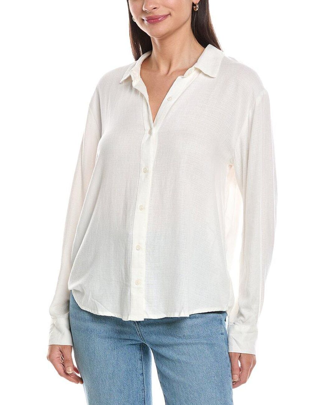 Splendid White Woven Fashion Top