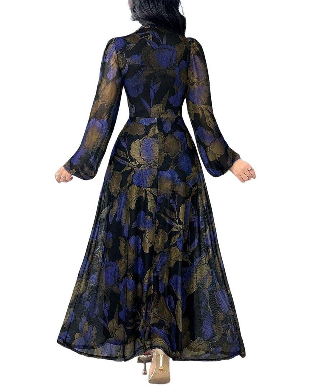 XIRELLI Blue Print Maxi Dress
