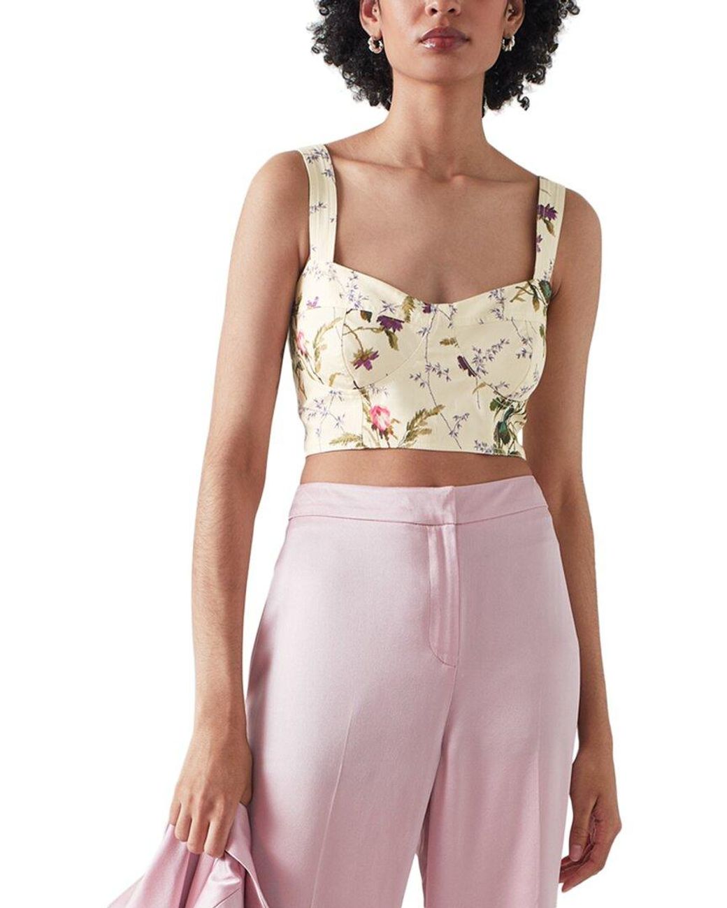 L.K.Bennett Purple L.K.Bennett Eloise Woven Top