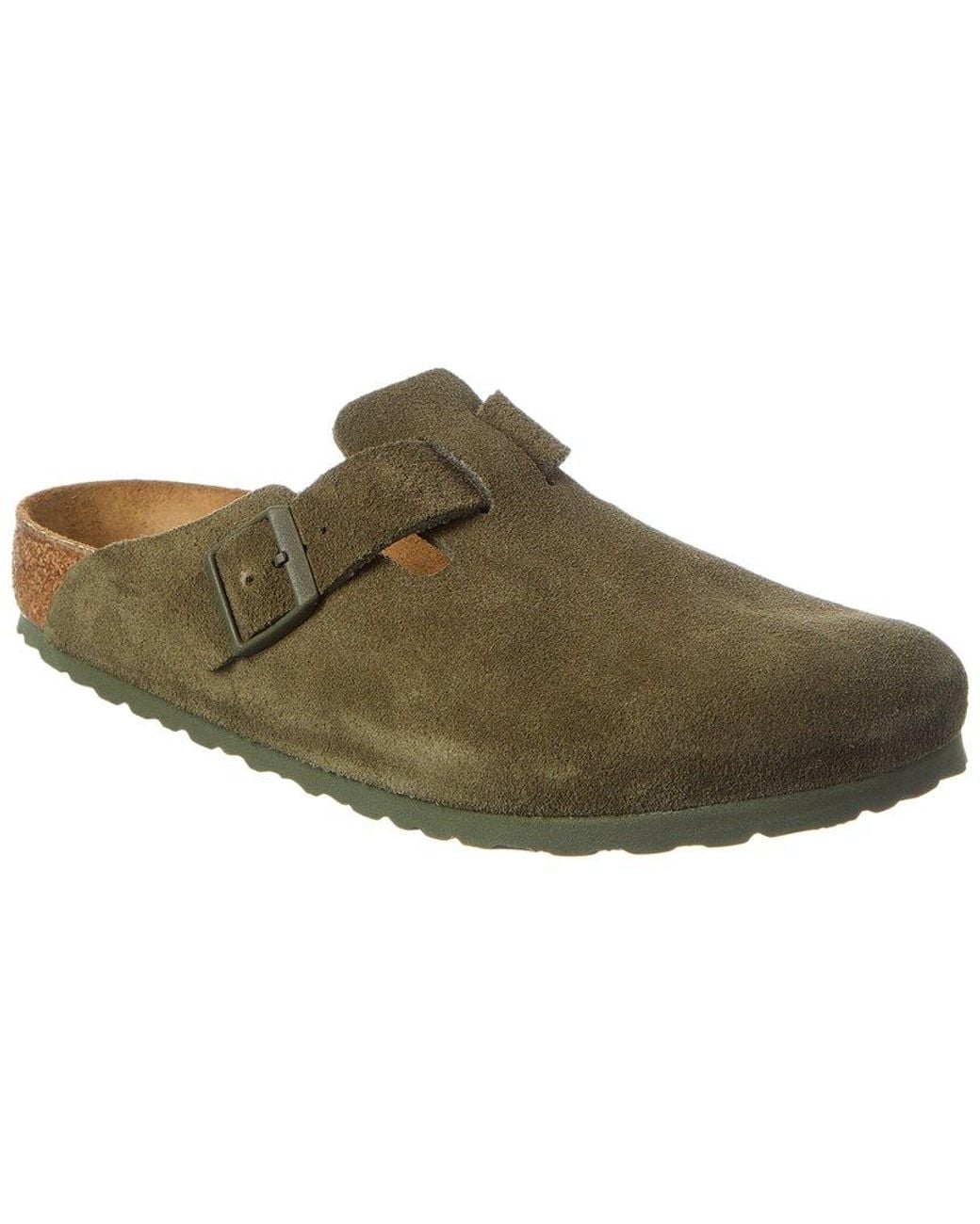 Birkenstock Brown Boston Bs Suede Clog