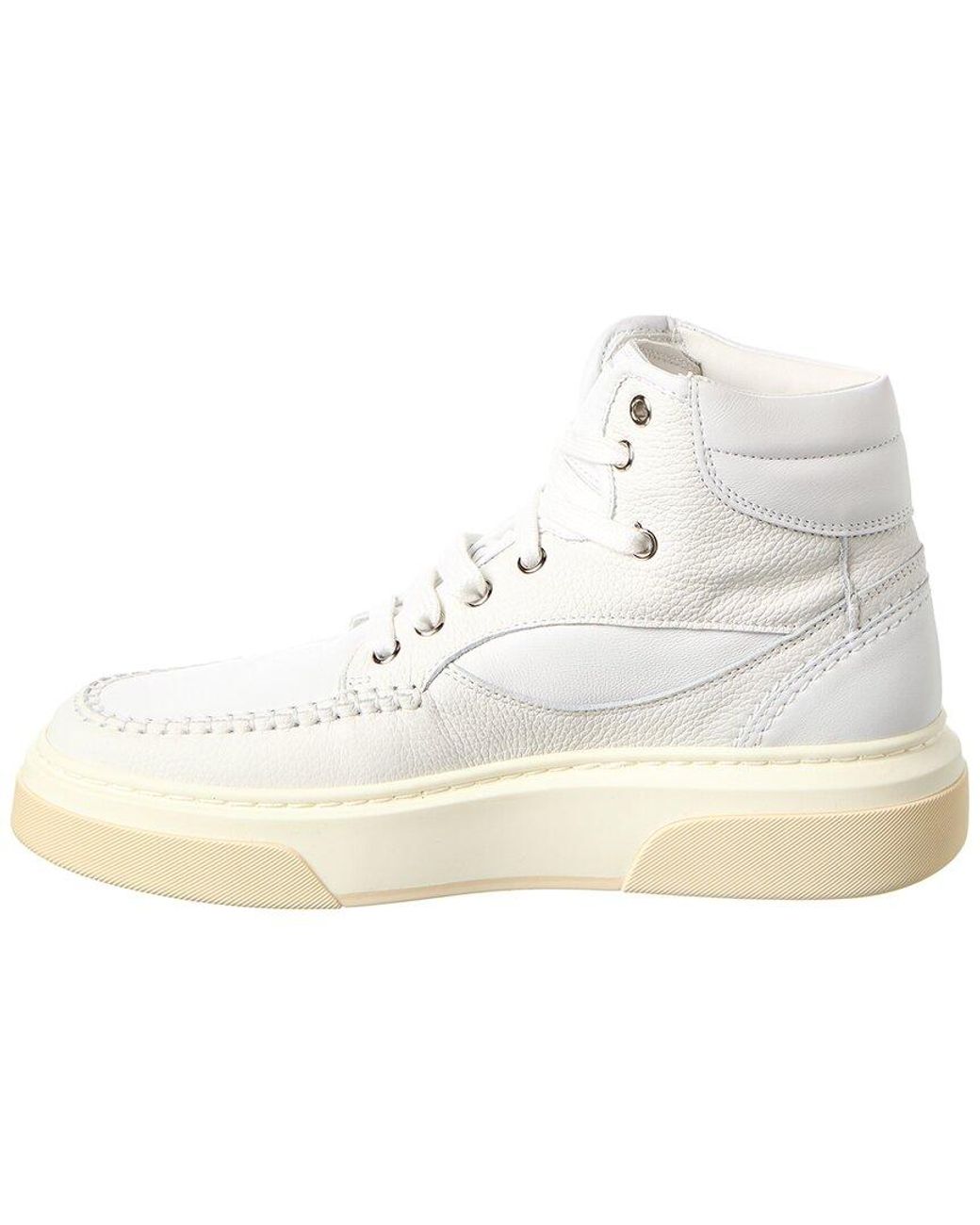 Ferragamo White Leather Sneaker