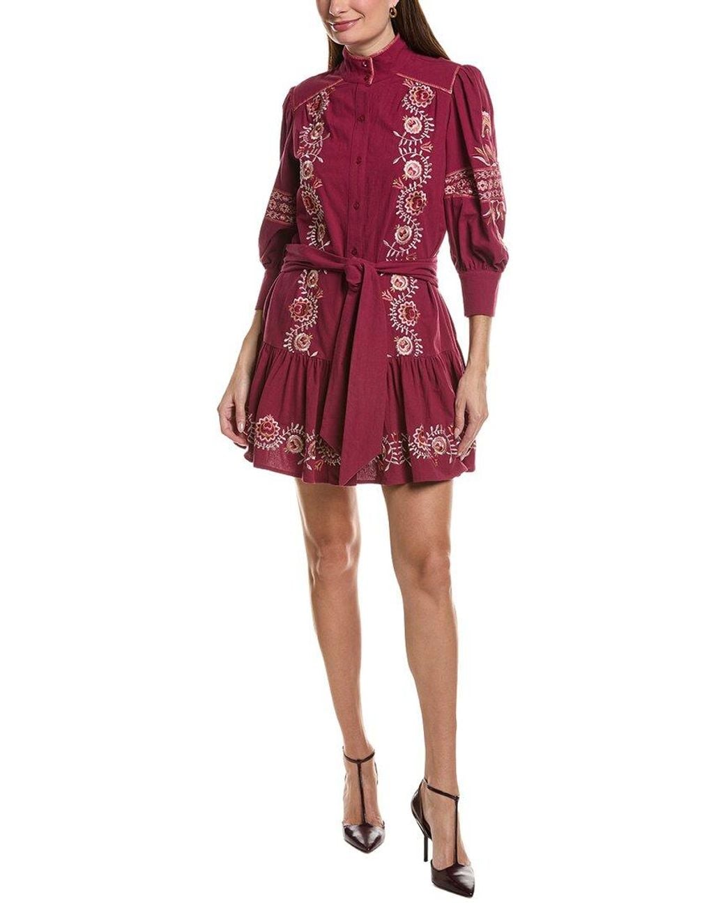 tyler boe Nikki Embroidered Dress
