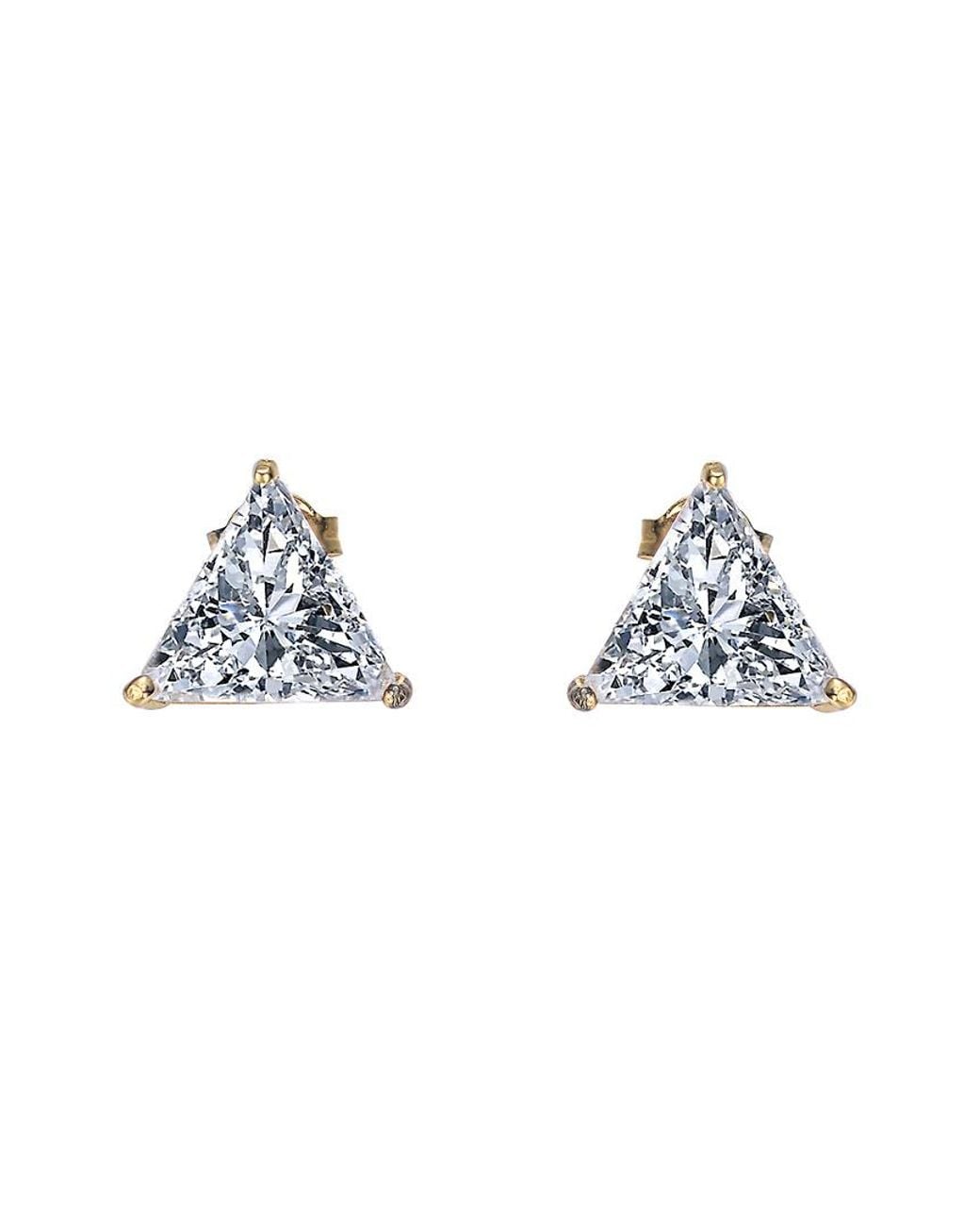 Genevive Jewelry Blue 14K Over Earrings