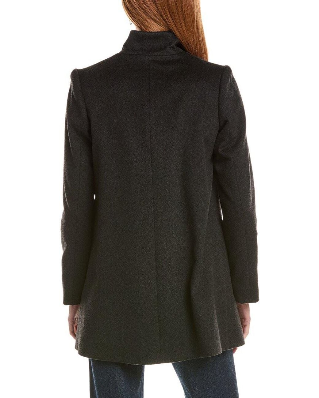 Fleurette Black Wool Coat